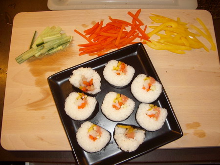 LÃ¦kkert hjemmelavet sushi