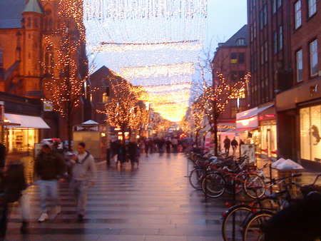 Jylepynt på Strøget i Århus Jylepynt på Strøget i Århus