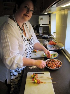 Tenna laver grillspyd