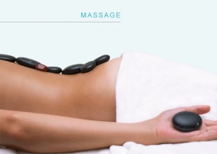 Behagelig lavastens massage